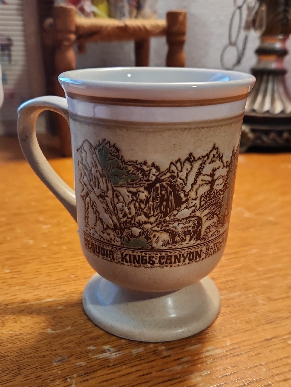 Vintage Sequoia Kings Canyon National Parks Stoneware Ceramic Mug